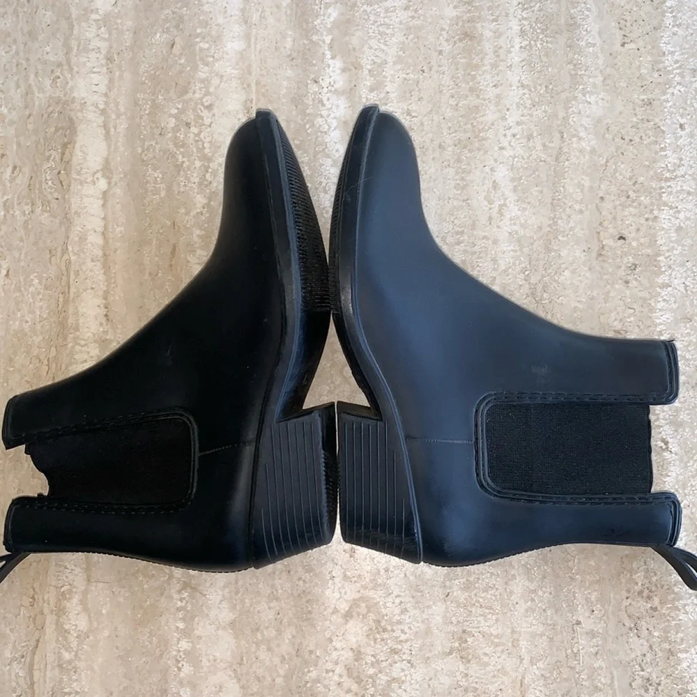 Jeffrey Campbell Rain Bootie, Women's 6, black, ankle, Waterproof, 